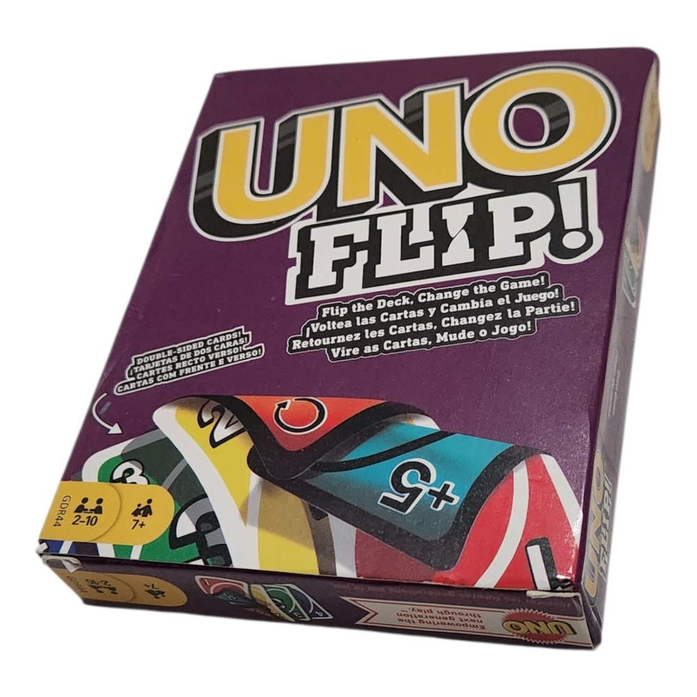 Mattel UNO Flip Card‎ Game Double Sided 110 Cards GDR44 Family Party Game Night